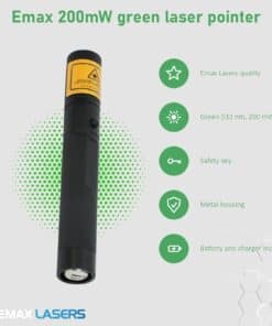 Features of the Emax 200 mW green laser pointer