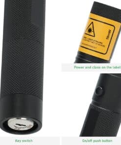 Details: key switch, label and on/off button