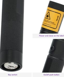 Details: key switch, label and on/off button