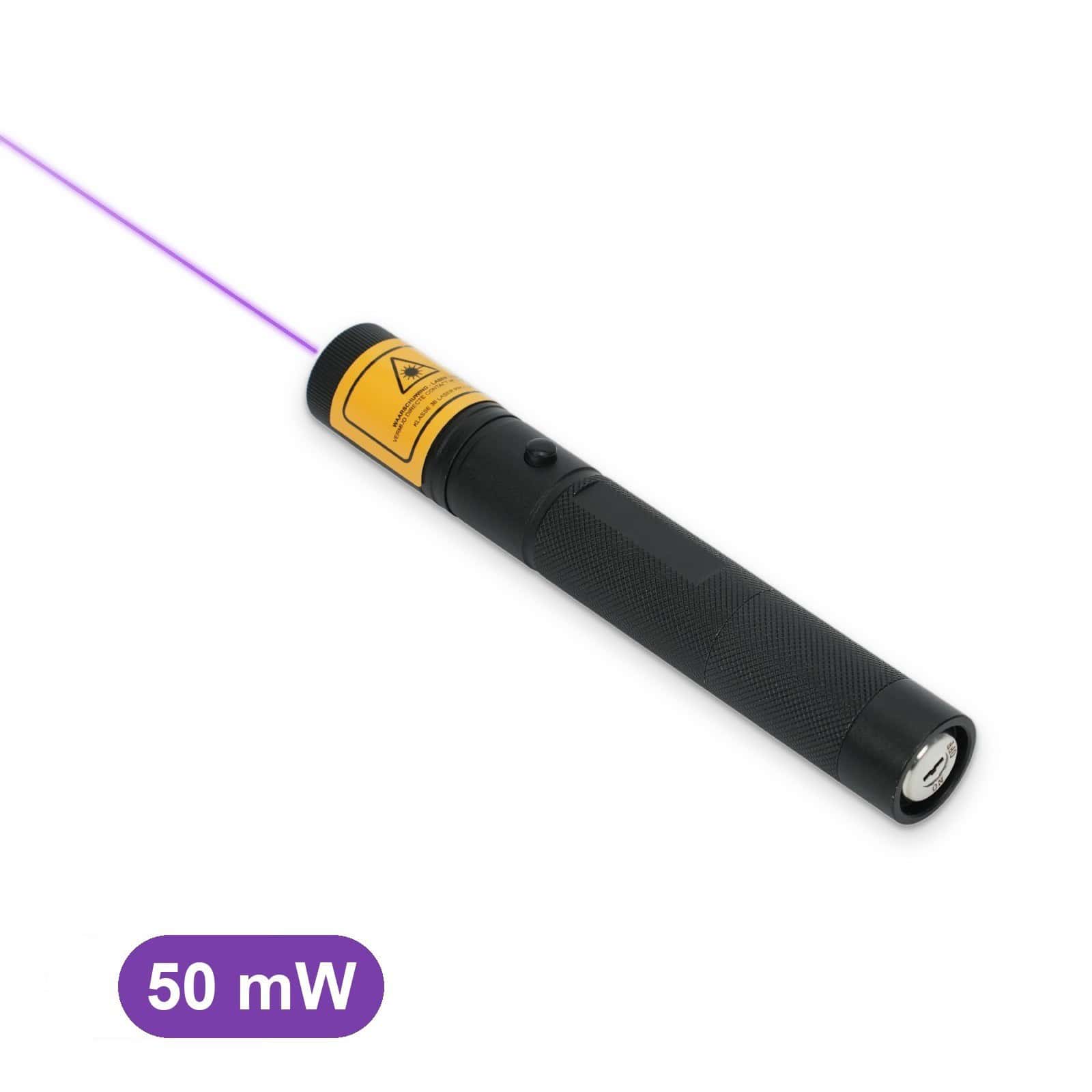 Emax 50 mW purple laser pointer with purple laser beam