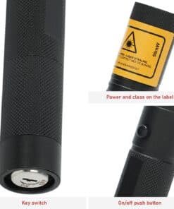 Details: key switch, label and on/off button