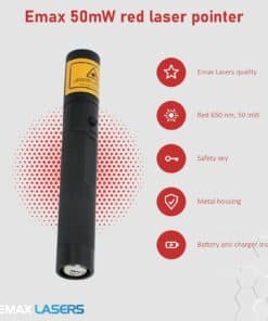 Features of the Emax 50 mW red laser pointer