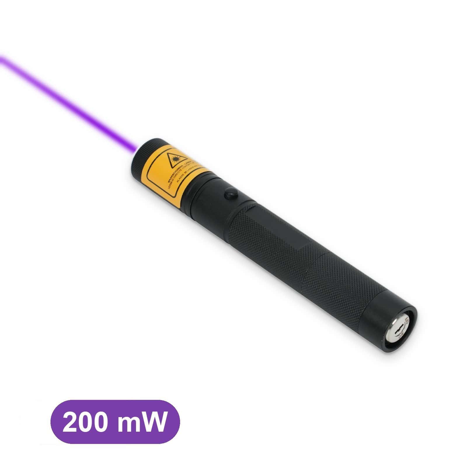 Emax 200 mW purple laser pointer with purple laser beam