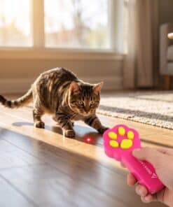 Emax red laser pointer for pets: playing with the cat