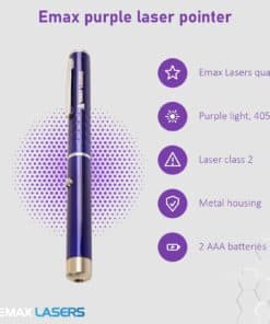 Features of the Emax purple laser pointer