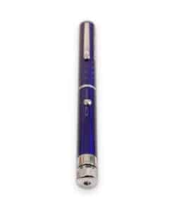 Purple laser pen with pattern caps standing upright, Emax