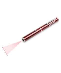 Red line laser pen projecting a fan-shaped red line, Emax