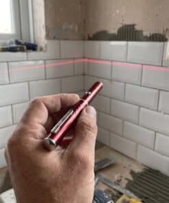 Emax red line laser: a straight line on the tile wall