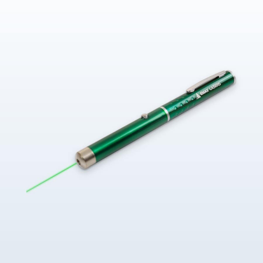 Emax green laser pointer with a green beam